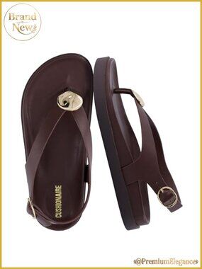Womens Thong Sandals Slingback Arch Support Faux Leather Cushioned